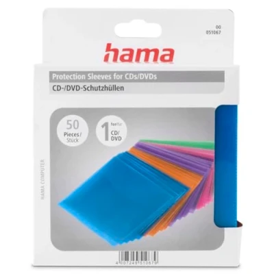 Afbeelding van Hama Cd/Dvd Paper Sleeves 50 Pack Multicolor