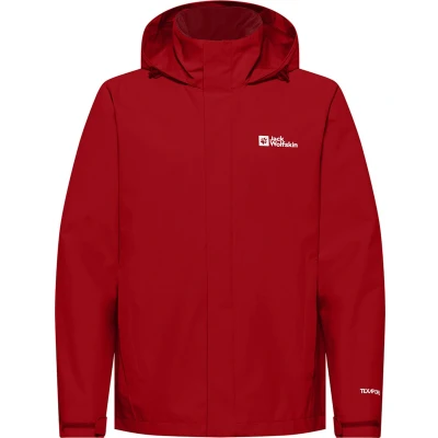 Afbeelding van Jack Wolfskin Trailtime Regenjas, Heren, Maat: Large, Red