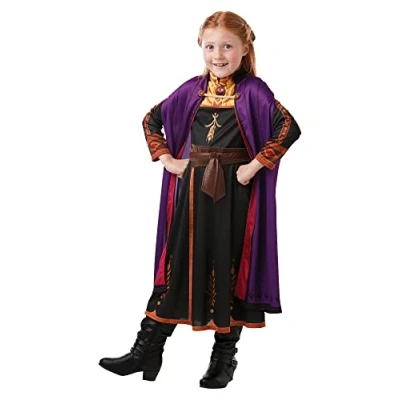 Afbeelding van Klassiek Anna Frozen 2™ kostuum voor meisjes Verkleedkleding 7/8 jaar