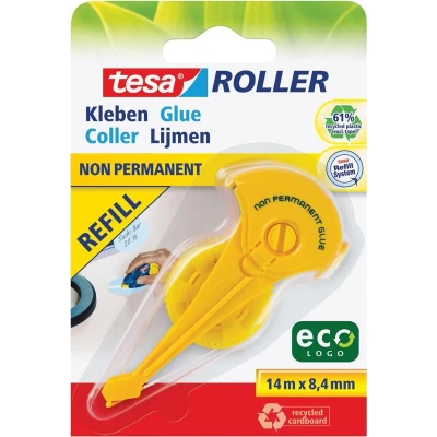 Afbeelding van Tesa Roller navulling lijmroller niet permanent ecoLogo, op blister