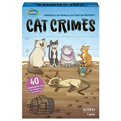 Afbeelding van ThinkFun 76366 Cat Crimes de wollige en grappige combinatie ontleidingsspel met katzen. vind overtuiging!: Combineert aanwijzingen verrassing!