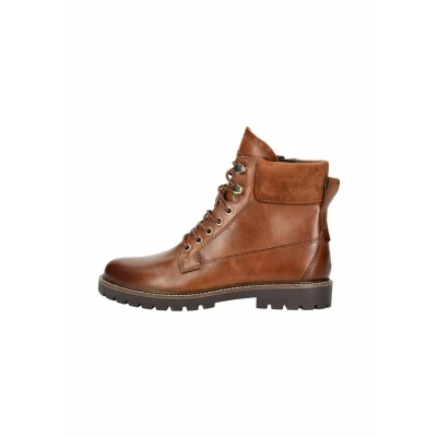 Afbeelding van Caprice Veterboots Cognac comb, Dames, Maat: 36, comb Schoenen