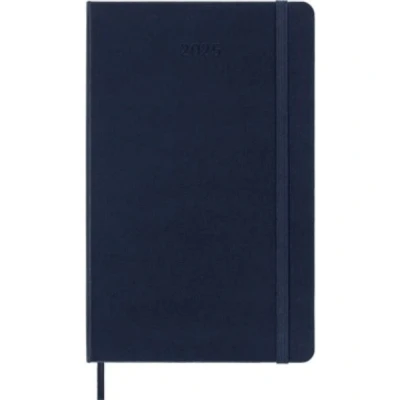 Image de Agenda civil Moleskine semainier grand format couverture rigide 2025 bleu saphir