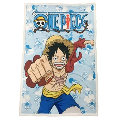 Afbeelding van One Piece Monkey D. Luffy Sherpa Deken