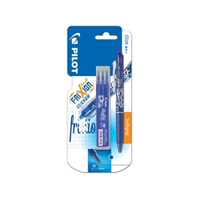 Afbeelding van Pilot gelroller Frixion Ball Clicker, blister van 4 stuks (1 + 3 vullingen), blauw balpen