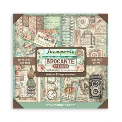 Afbeelding van Stamperia Lady Vagabond Lifestyle 8x8 Inch Paper Pack (SBBS49)