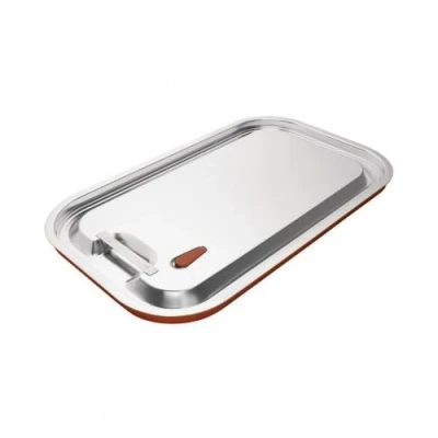 Image de Couvercle Bac Gastro Inox et Silicone GN 1/2 Vogue