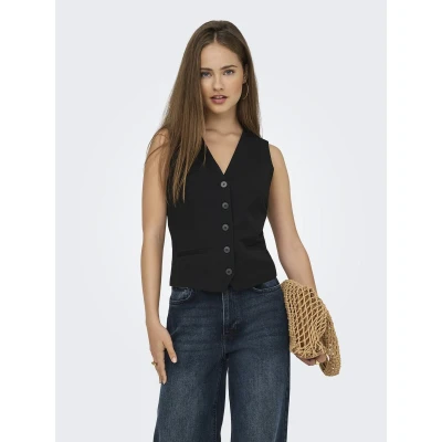 Afbeelding van Only Gilet Onliris hattie Waistcoat Tlr Noos 15331287 Black Dames Maat 36