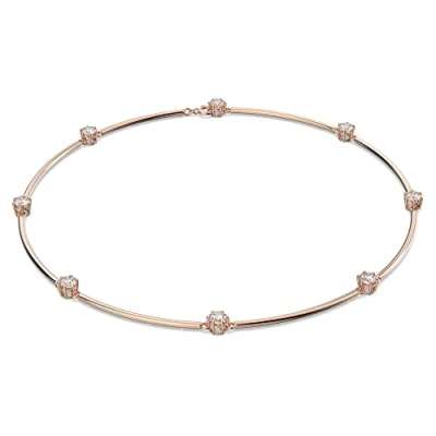 Afbeelding van Swarovski dames Ketting met kristal in de kleur Roségoud