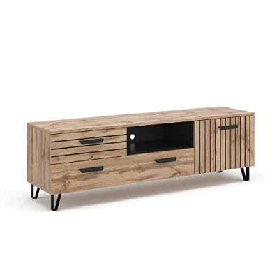 Afbeelding van Vicco TV meubel Amber, Bruin/Zwart, 150 x 48.5 cm