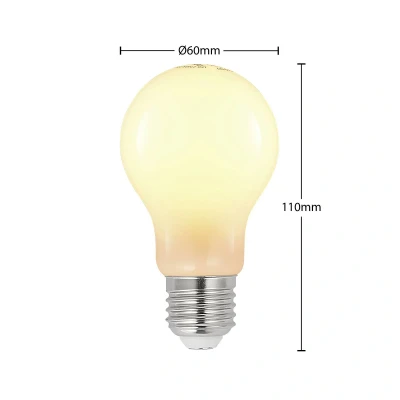 Afbeelding van LED lamp E27 6W 2.700K dimbaar, opaal