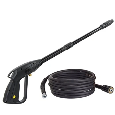 Afbeelding van TECHKAR hogedrukreiniger pistool M22 x 1,5 pin 14 mm met hogedrukslang accessoires spuitstuk verstelbaar lengte van de slang 5 m