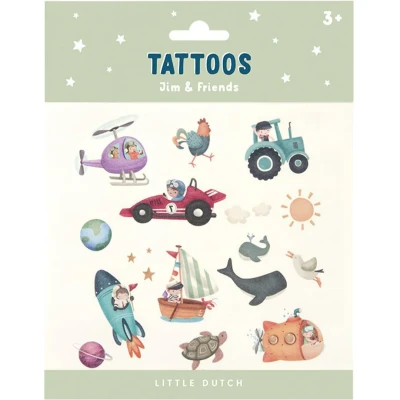 Afbeelding van Little dutch tattoo&#039;s jim and friends