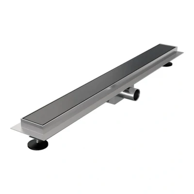 Afbeelding van Brauer douchegoot met multifunctioneel rooster en vloerflens 70cm gunmetal geborsteld PVD