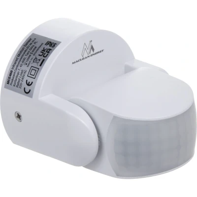 Afbeelding van Maclean PIR bewegingsmelder infrarood IP65 Wit Reikwijdte 12m 600/1200W MCE468 W
