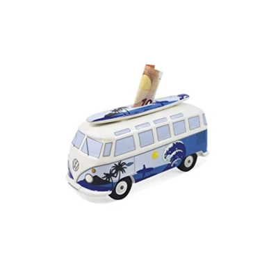 Afbeelding van Brisa Spaarpot Volkswagen T1 bus Surf Blauw