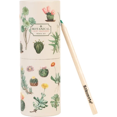 Afbeelding van Kokonote Cacti Pencil Case met 18 kleurpotloden