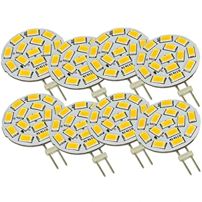 Afbeelding van LEDLUX G4 ledlampen 12 V, 24 3,5 W, 350 lumen, 15 SMD 5630, 10 V 30 (8 stuks, warm wit 3000 K)