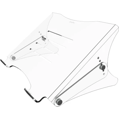 Afbeelding van Addit Laptopstandaard Verstelbaar Helder Acryl