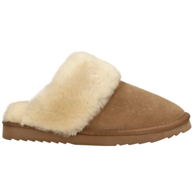 Afbeelding van Warmbat Australia Pantoffels, Dames, Maat: 37, Brown Veloursleer