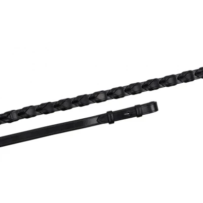 Image de Montar Rênes fr/h Leather Noir Cob