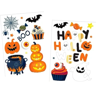 Afbeelding van Folat Raamstickers Halloween BoOo! Treat 23 stickers Decoratie Versiering