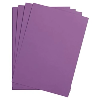 Afbeelding van Clairefontaine 975259C Maya papier, 25 vellen, glad, paars, A4, 21 x 29,7 cm, 185 g, ideaal voor tekenen en creatieve activiteiten