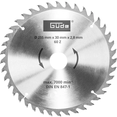 Afbeelding van Güde zaagblad 255 x 30 mm HM T60 55263