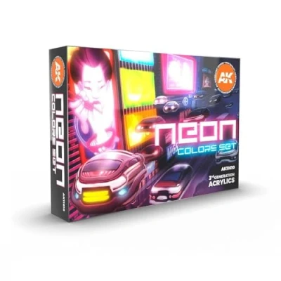 Afbeelding van AK interactive Neon colors Set 6 17ml AK11610