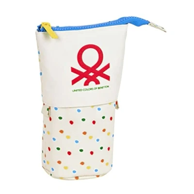 Afbeelding van Potloodetui Benetton Topitos Wit (8 x 19 6 cm)