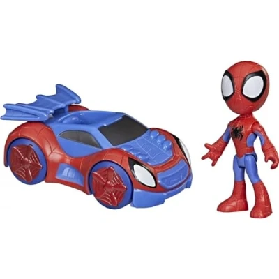 Afbeelding van Hasbro Marvel And His Amazing Friends Fantastische vrienden Spidey en Web Crawler, figuur voertuig, voor kinderen vanaf 3 jaar, F1940