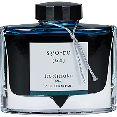 Afbeelding van Pilot Iroshizuku 69206 Syo Ro vulpen, roze op grenen, donkerturquoise, 50 ml