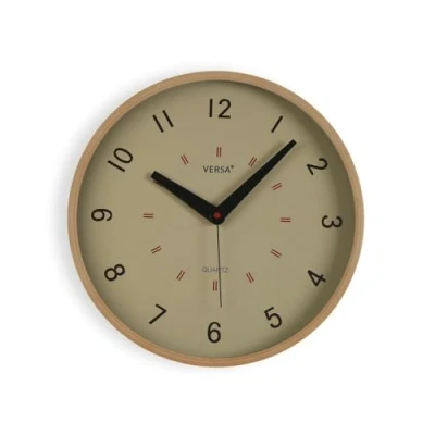 Afbeelding van Muurklok Versa Beige Plastic 4 x 30 cm