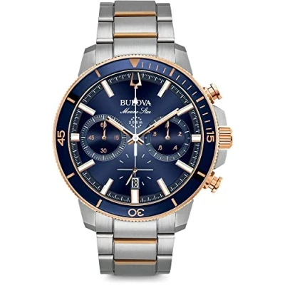 Afbeelding van BULOVA Horloge Mannen Zilverkleurig Ø 45 98B301