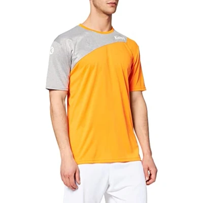 Afbeelding van Kempa Core 2.0 Shirt Fel Oranje Donker Grijs Melange Maat S