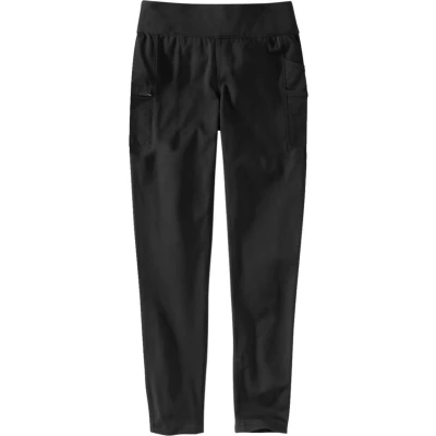 Afbeelding van Carhartt Legging Dames Stretchbroek Lichtgewicht Zweet afvoerend Geur werend Zwart Force Utility Yogabroek