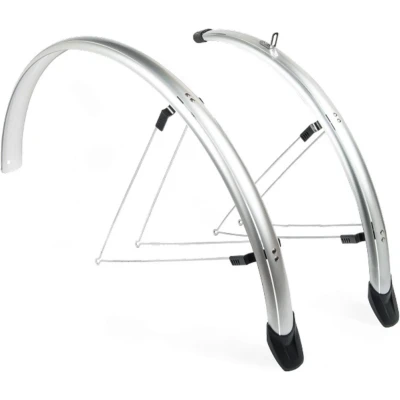 Afbeelding van Amigo Eurofender Spatbordenset Sporty 26 inch 58 mm Kunststof Zilver