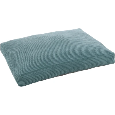 Afbeelding van Flamingo Velluto Kussen Honden Rechthoekig+rits+ Rand Blauw 80x60x10cm 1st 138755
