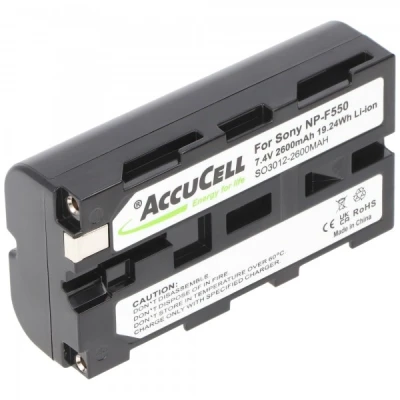 Afbeelding van Accu geschikt voor Sony NP F550 7,4 volt 2600mAh NPF530, NPF330