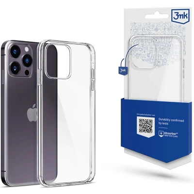 Afbeelding van 3mk iPhone 15 Pro Max Clear Case Telefoonhoesje voor Optimale Bescherming Transparant