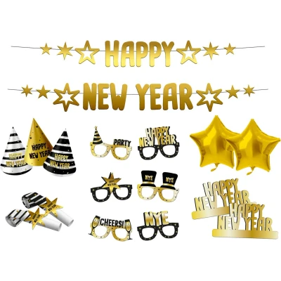 Afbeelding van Folat Feestpakket Happy New Year BlackGold HNY