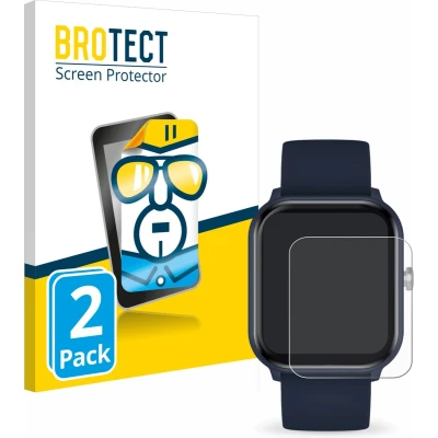 Afbeelding van BROTECT Screenprotector voor ICE Watch Smart junior 2.0 Folie Beschermfolie transparant (2 Stuks)