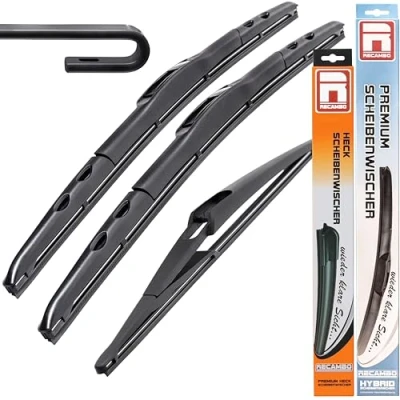 Afbeelding van HYBRID Flex Aero Ruitenwisserset voor Nissan Qashqai type J11 vanaf 2014 &gt; 300 mm, 400 650 premium kwaliteit Recambo