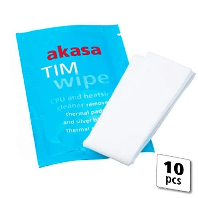 Afbeelding van Akasa TIM wipes, 10 thermal paste cleaning wipes citrus based fluid
