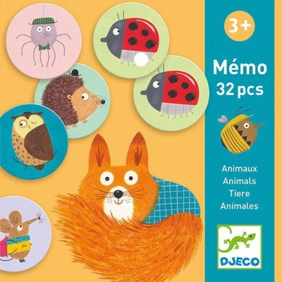 Afbeelding van Djeco memory dieren +3jr