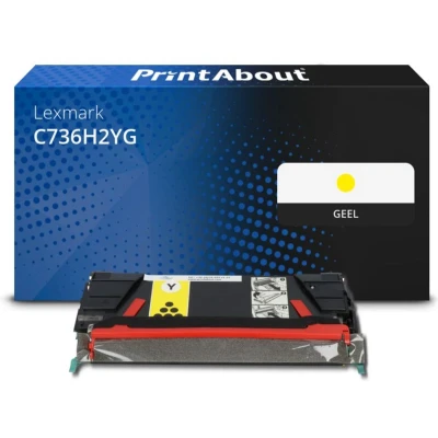 Afbeelding van Huismerk Lexmark C736H2YG Toner Geel Hoge capaciteit