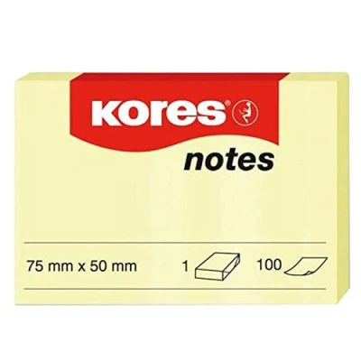 Afbeelding van Stick&#039;n sticky notes 76x51mm, pastel geel, 100 memoblaadjes