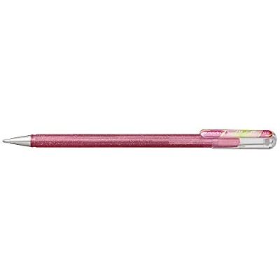Afbeelding van Pentel K110 DMPX Hybrid Dual Metallic glittergelpen, schrijfkleur roze/metallic groen en goud, lijndikte 0,5 mm, 1 stuk