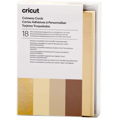 Afbeelding van Cricut R10 Uitsnijkaarten 8,9x12,4cm Neutrals (18 stuks)