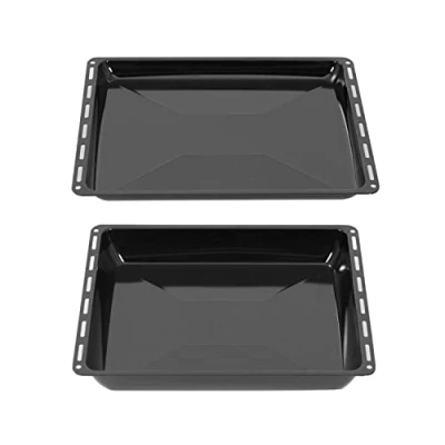 Afbeelding van ICQN Ovenbakplaat Set 2 stuks 465x370x30 mm en 465x370x60 Geëmailleerd